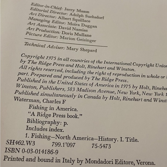 🌟 VINTAGE Fishing in America by Waterman, Charles F. (1977) Hardcover book - Picture 6 of 16